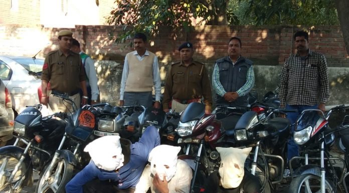 Karnal -चोरी की मोटर साईकिल सहित 3 आरोपी काबू