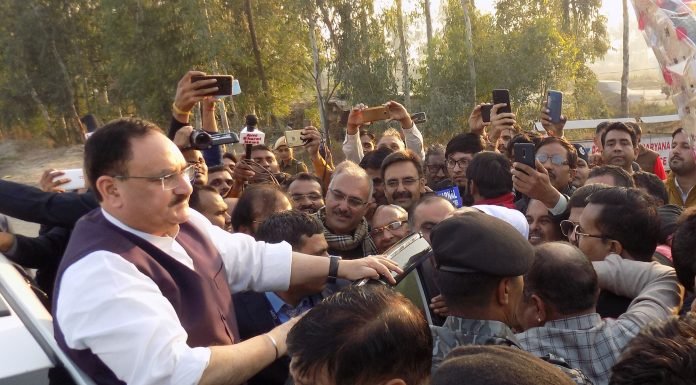 करनाल -केन्द्र व राज्य सरकार की योजनाओं को जन-जन तक पहुंचाए कार्यकर्ता:- जेपी नड्डा