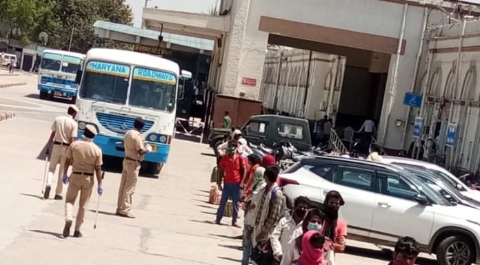 करनाल – करनाल से प्रवासी मजदूरों को उनके गृह राज्यों के लिये किया गया रवाना