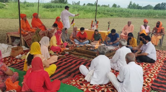 करनाल – जगदगुरु स्वामी ब्रह्मानंद जी के आश्रम का हुआ शिलान्यास