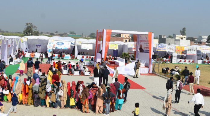 करनाल -मुख्यमंत्री अंत्योदय परिवार उत्थान योजना के अंतर्गत कुंजपुरा में लगा मेला