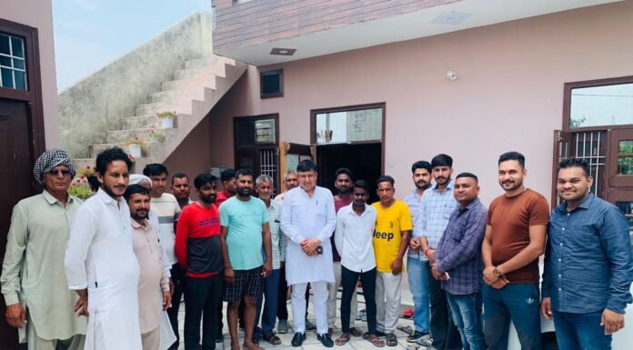 करनाल -सबका साथ सबका विकास सबका सम्मान सबका विश्वास की तर्ज पर हो रहा है विकास -मास्टर गोरसी