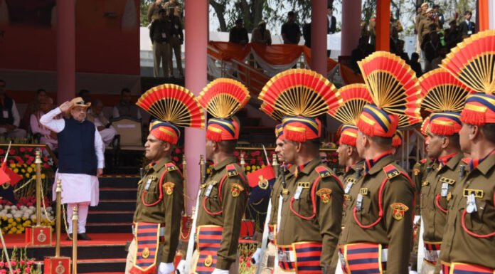 करनाल -राष्ट्रपति निशान प्राप्त करने वाली हरियाणा पुलिस देश के 10 राज्यों में से एक पुलिस – अमित शाह