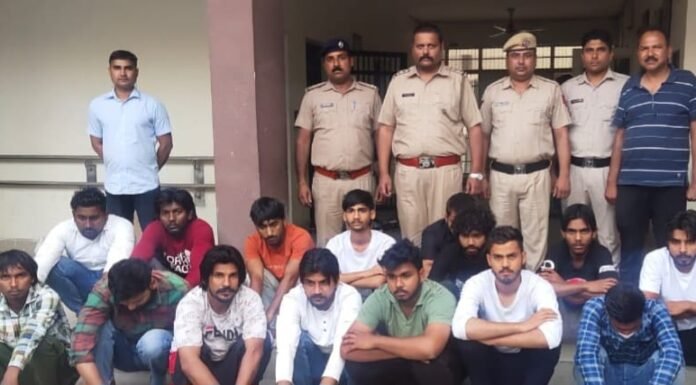 करनाल -सरकारी कॉलेज के सामने हुड़दंग बाजी और फायरिंग करने के आरोप में 15 गिरफ्तार