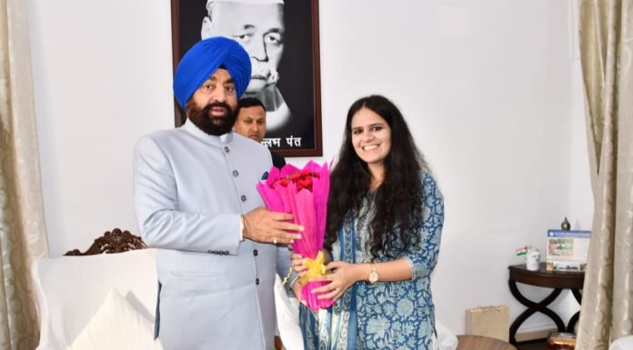 नैनीताल -यूपीएससी में 39 रैंक और 305 रैंक प्राप्त करने वाली नैनीताल की बेटियों को राज्यपाल ने दी बधाई