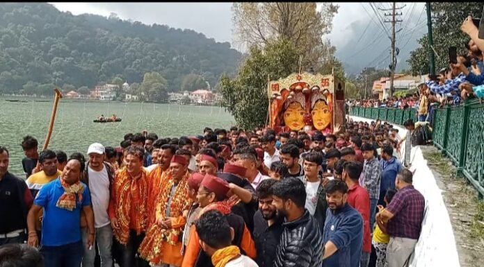नैनीताल -पुष्प वर्षा के बीच ससुराल के लिए विदा हुई माँ नंदा-सुनंदा