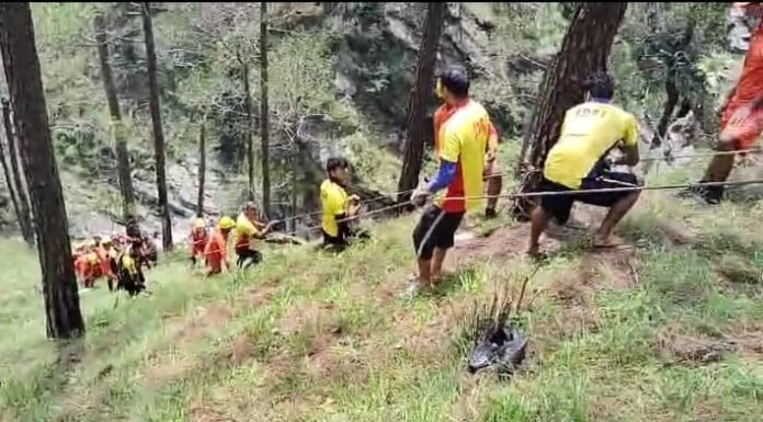 नैनीताल -7 दिन बाद मिला गधेरे में डूबे सैन्यकर्मी हिमांशु का शव