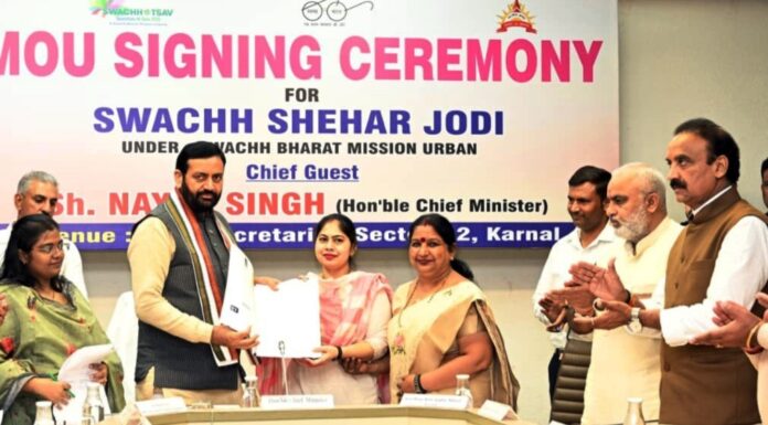 करनाल- सभी मिलकर प्रधानमंत्री के नेतृत्व में स्वच्छता अभियान को सफल बनाएं-मुख्यमंत्री
