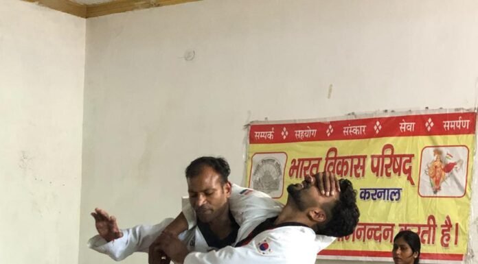 करनाल- युवतियों को आत्म रक्षा के लिए मार्शल आर्ट का प्रशिक्षण जरूरी: सतीश कुमार राणा
