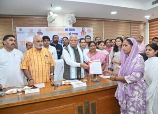 करनाल -प्रधानमंत्री आवास योजना-शहरी 2.0 से पात्र परिवारों को मिलेगा अपना आशियाना: मनोहर लाल