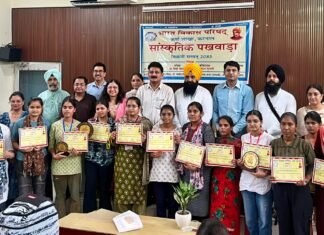 करनाल -सांस्कृतिक पखवाड़े में श्री गुरु तेग बहादुर जी के जीवन विषय पर प्रतियोगिता का आयोजन
