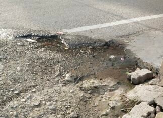 करनाल -नगर निगम की अनदेखी ,सालों से सड़क तोड़कर बह रहा साफ पानी